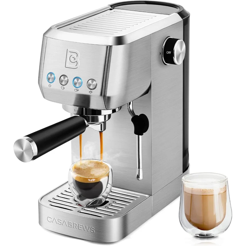 Compact 20 Bar Espresso Machine with Milk Frother
